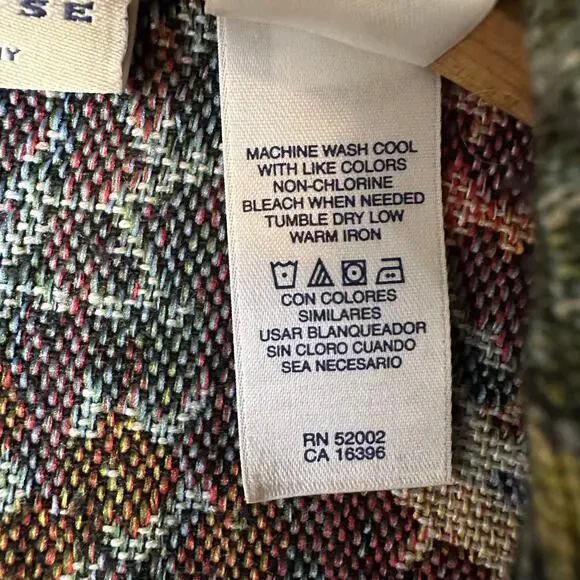 Crazy Horse by Liz Claiborne Vintage Unlined Floral Tapestry Blazer XL - Picture 7 of 9